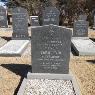 LEVIN Sara nee GRINBERG -1984