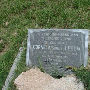 LEEUW Cornelius, van der 1913-1994