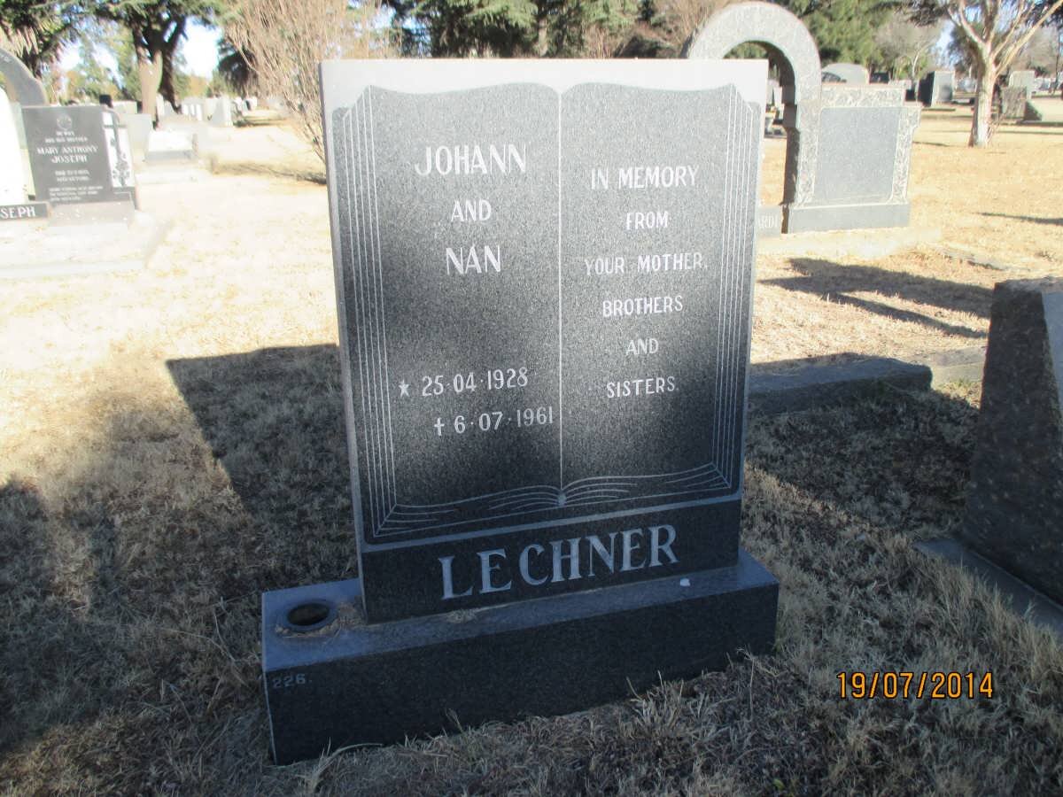 LECHNER Johan and Nan 1928-1961
