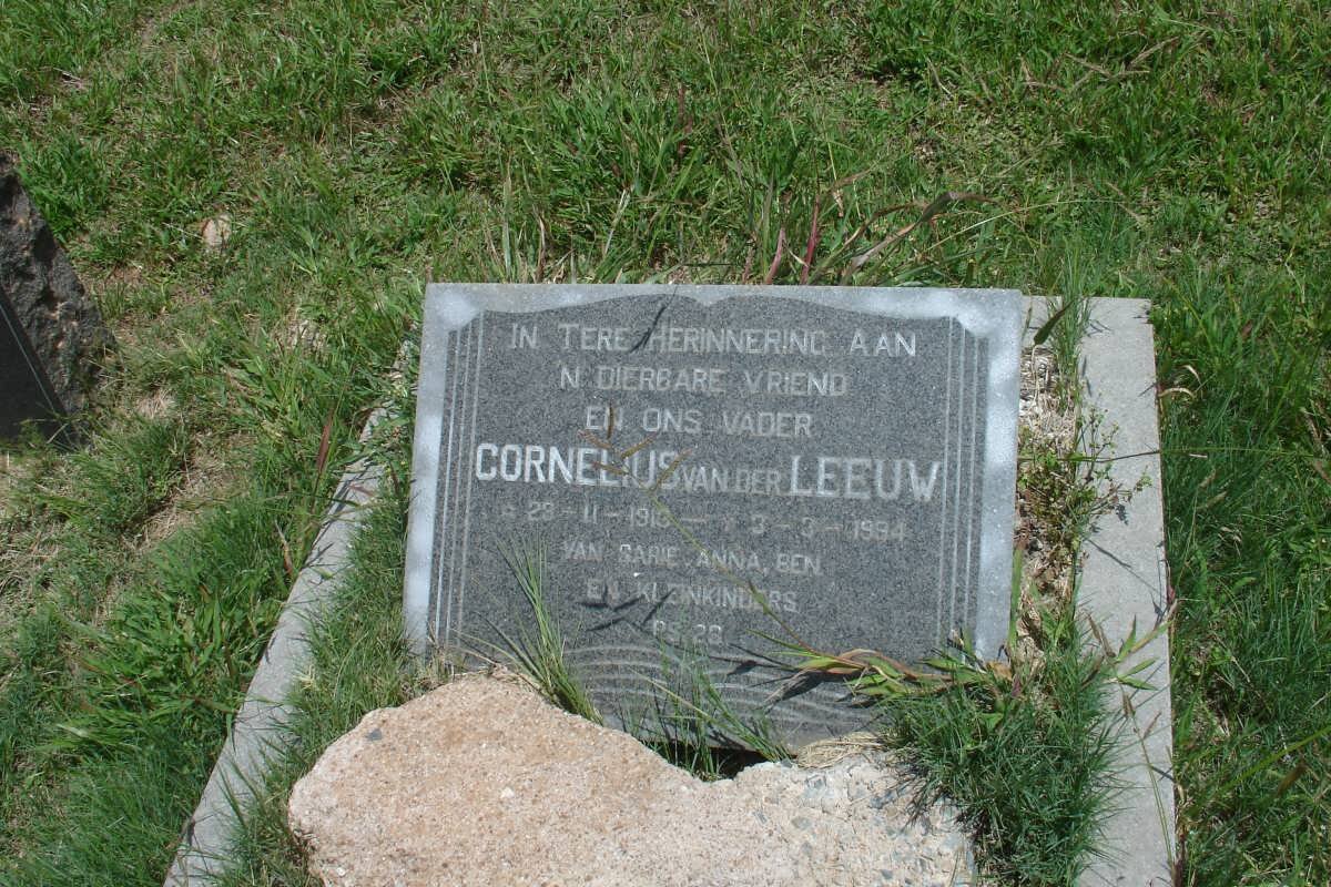 LEEUW Cornelius, van der 1913-1994