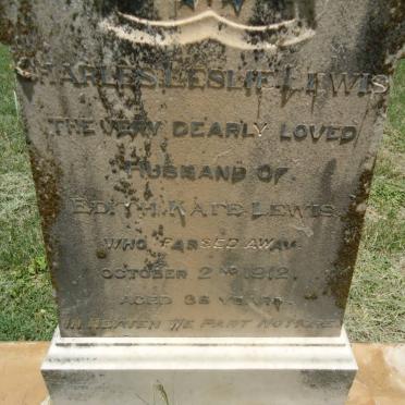 LEWIS Charles Leslie -1912