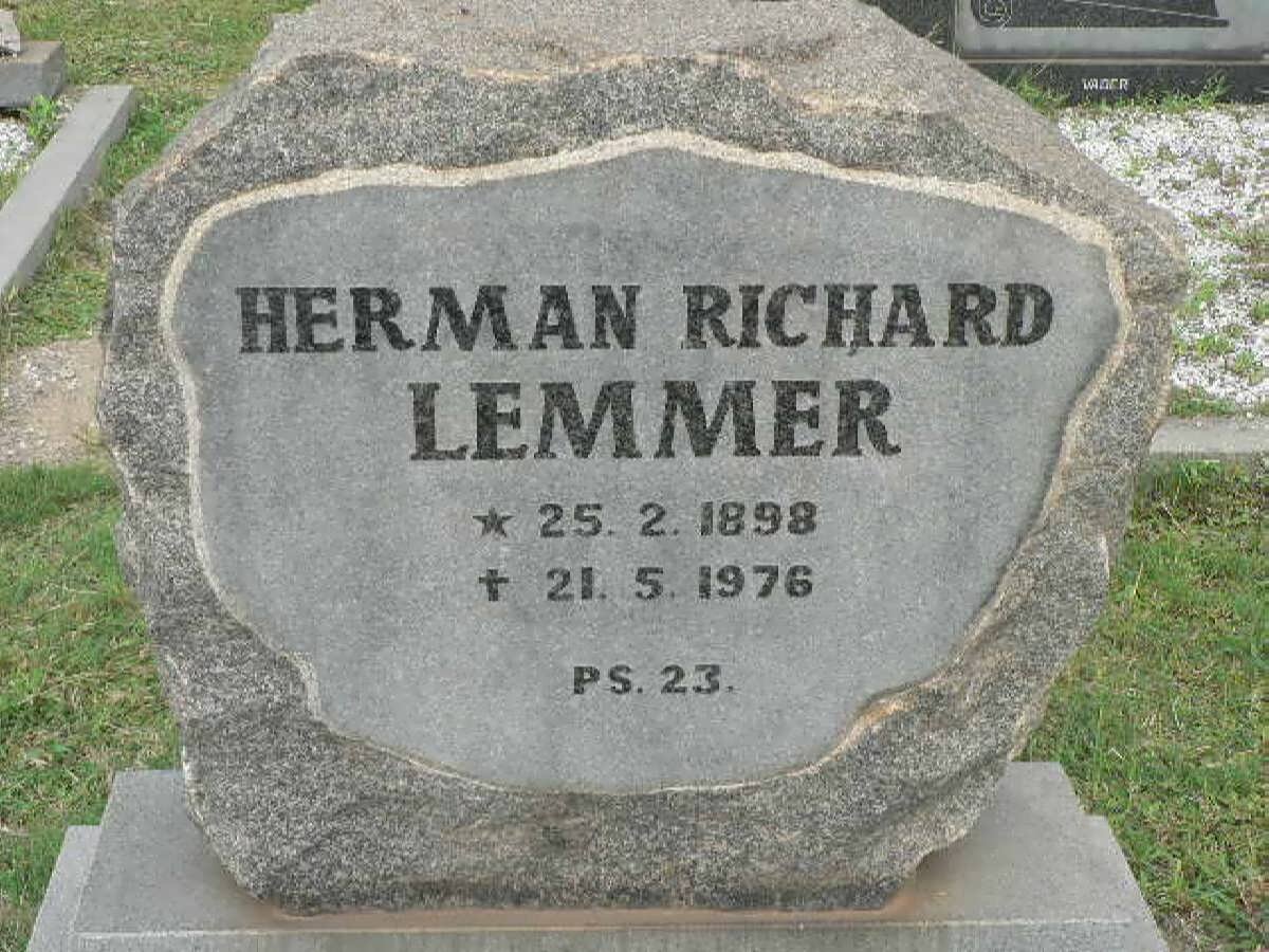 LEMMER Herman Richard 1898-1976