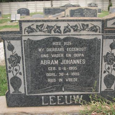 LEEUW Abram Johannes 1905-1985 &amp; Iris Johanna Susanna CLAASSENS 1909-1955