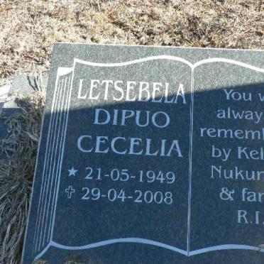 LETSEBELA Dipuo Cecelia 1949-2008