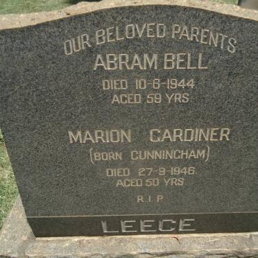 LEECE Abram Bell -1944 &amp; Marion Gardiner CUNNINGHAM -1946
