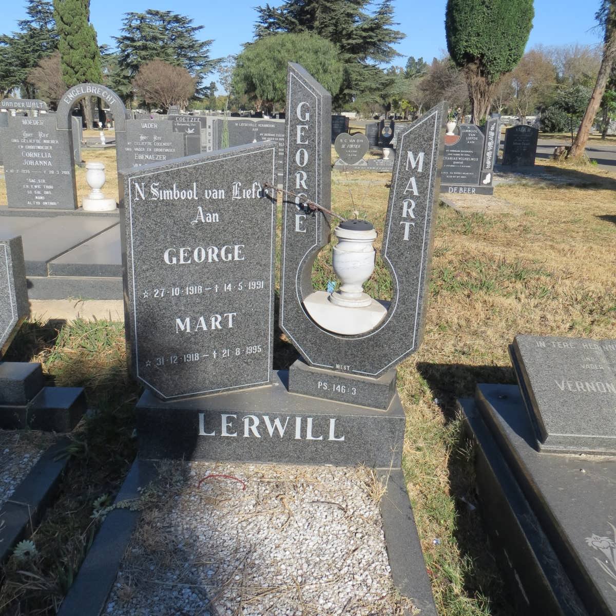 LERWILL George 1918-1991 &amp; Mart 1918-1995
