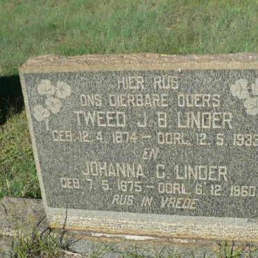 LINDER Tweed J.B. 1874-1938 &amp; Johanna C. 1875-1960