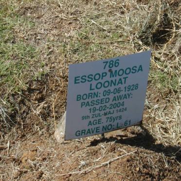 LOONAT Essop Moosa 1928-2004