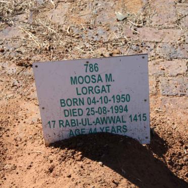 LORGAT Moosa M. 1950-1994