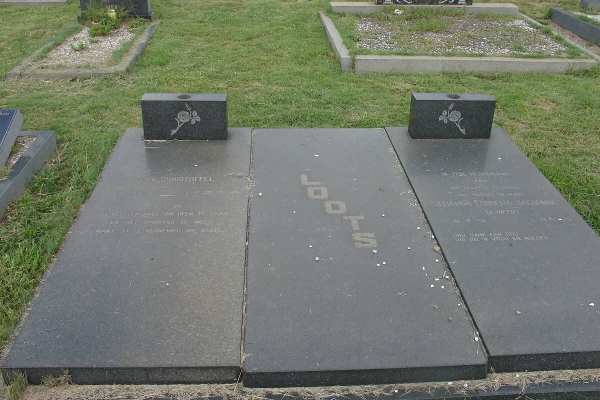 LOOTS Gert Christoffel 1916-1991 &amp; Johanna Cornelia Jacomina KANFER 1919-1976