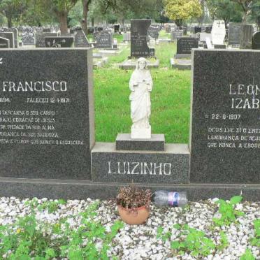 LUIZINHO A. Francisco 1894-1971 &amp; Leonor Izabel 1907-1980