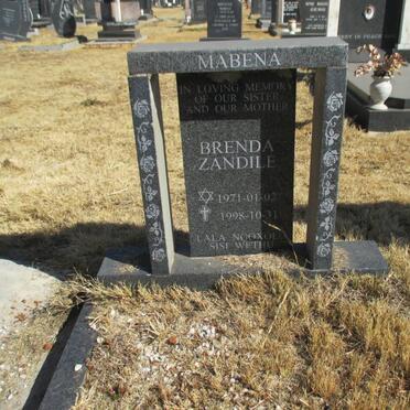 MABENA Brenda Zandile 1971-1998