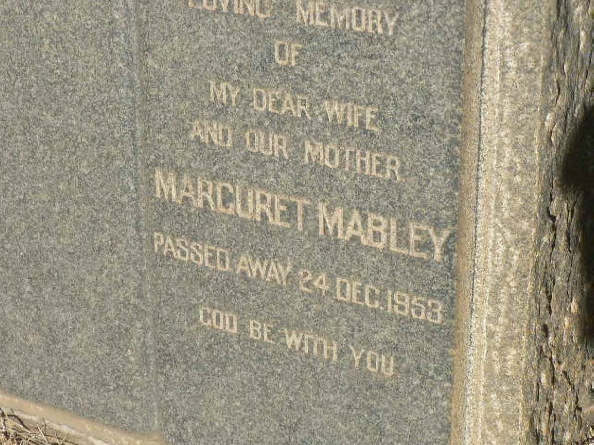 MABLEY Marguret -1953