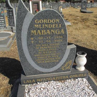 MABANGA Gordon Mlindeli 1970-2003