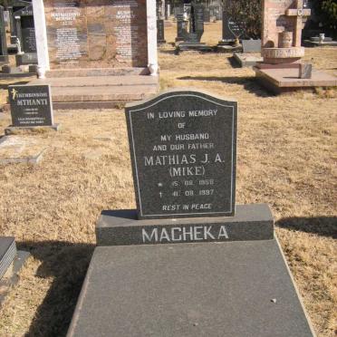 MACHEKA Mathias J.A. 1958-1997