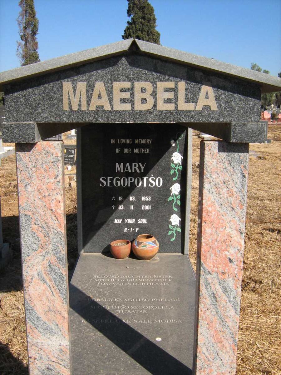 MAEBELA Mary Segopotso 1953-2001