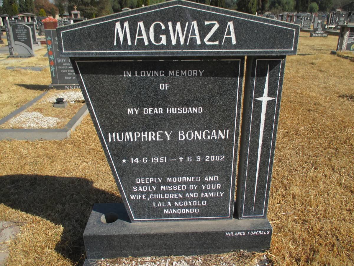 MAGWAZA Humphrey Bongani 1951-2002