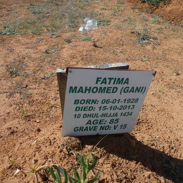 MAHOMED Fatima 1928-2013