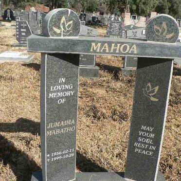 MAHOA Jumaima Mabatho 1956-1999