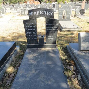MAHERRY Samuel Jonathan 1916-1987