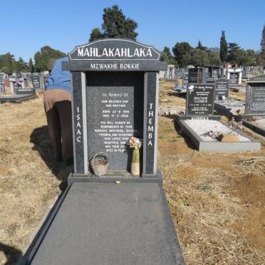 MAHLAKAHLAKA Isaac Themba 1995-2006