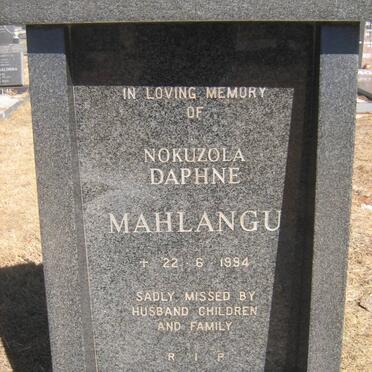 MAHLANGU Nokuzola Daphne -1994
