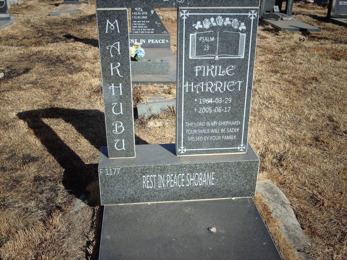 MAKHUBU Fikile Harriet 1964-2005