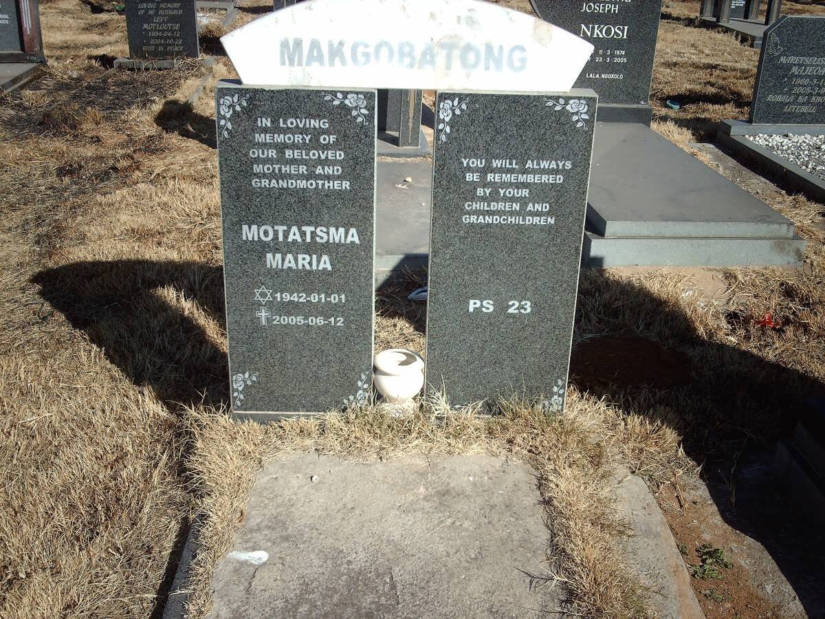 MAKGOBATONG Motatsma Maria 1942-2005