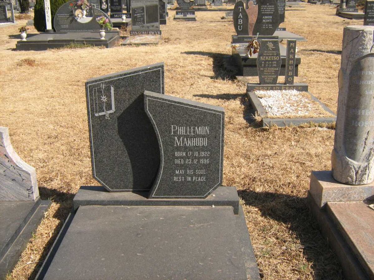 MAKHUBU Phillemon 1922-1996