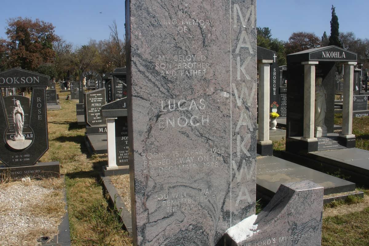 MAKWAKWA Lucas Enoch 1968-19?8