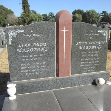 MAROBANE Sipho Ephraim 1952-2006 &amp; Lina Dudi 1953-2001