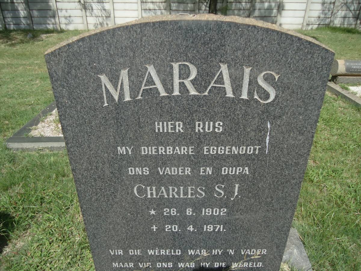 MARAIS Charles S.J. 1902-1971