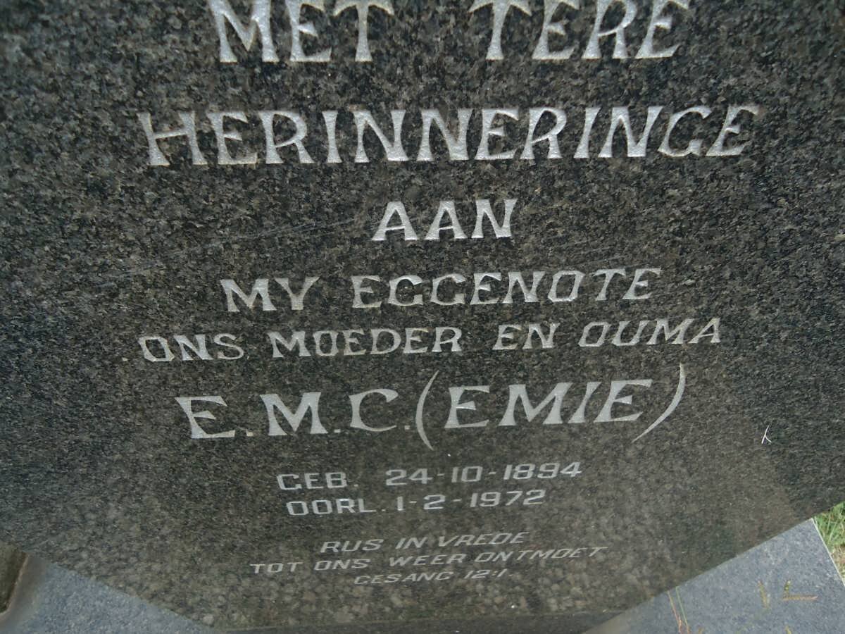 MARAIS E.M.C. 1894-1972