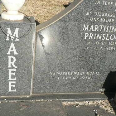 MAREE Marthinus Prinsloo 1927-1984