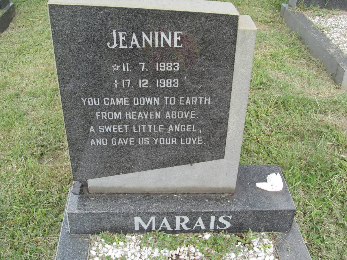 MARAIS Jeanine 1983-1983