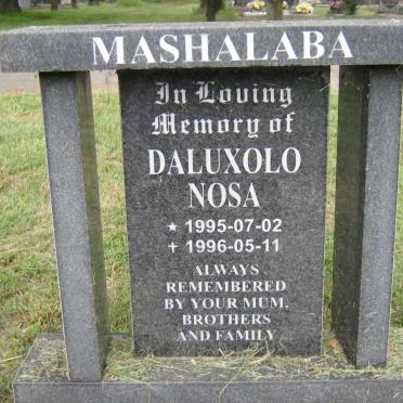 MASHALABA Daluxolo Nosa 1995-1996