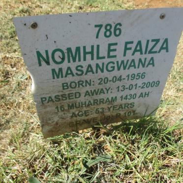 MASANGWANA Nomhle Faiza 1956-2009