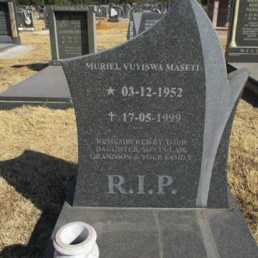MASETI Muriel Vuyiswa 1952-1999