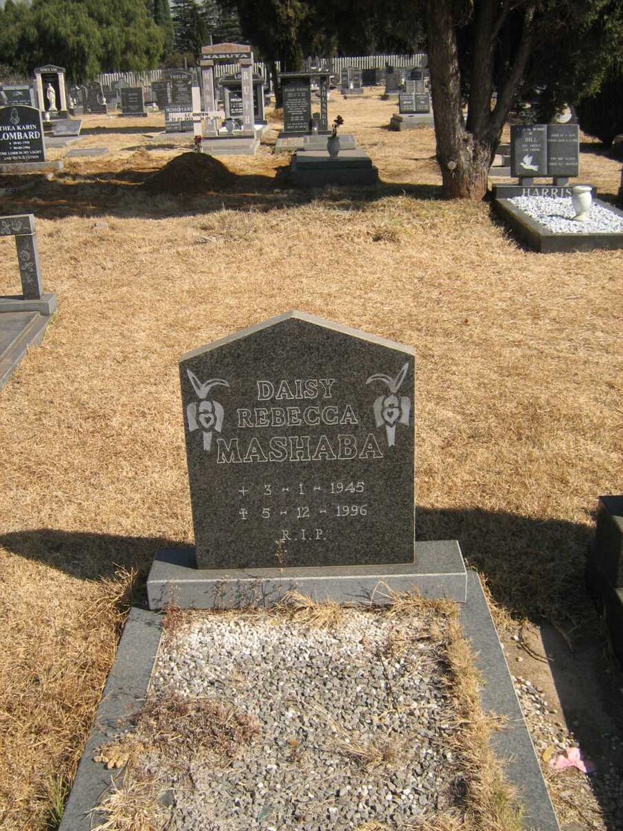 MASHABA Daisy Rebecca 1945-1996
