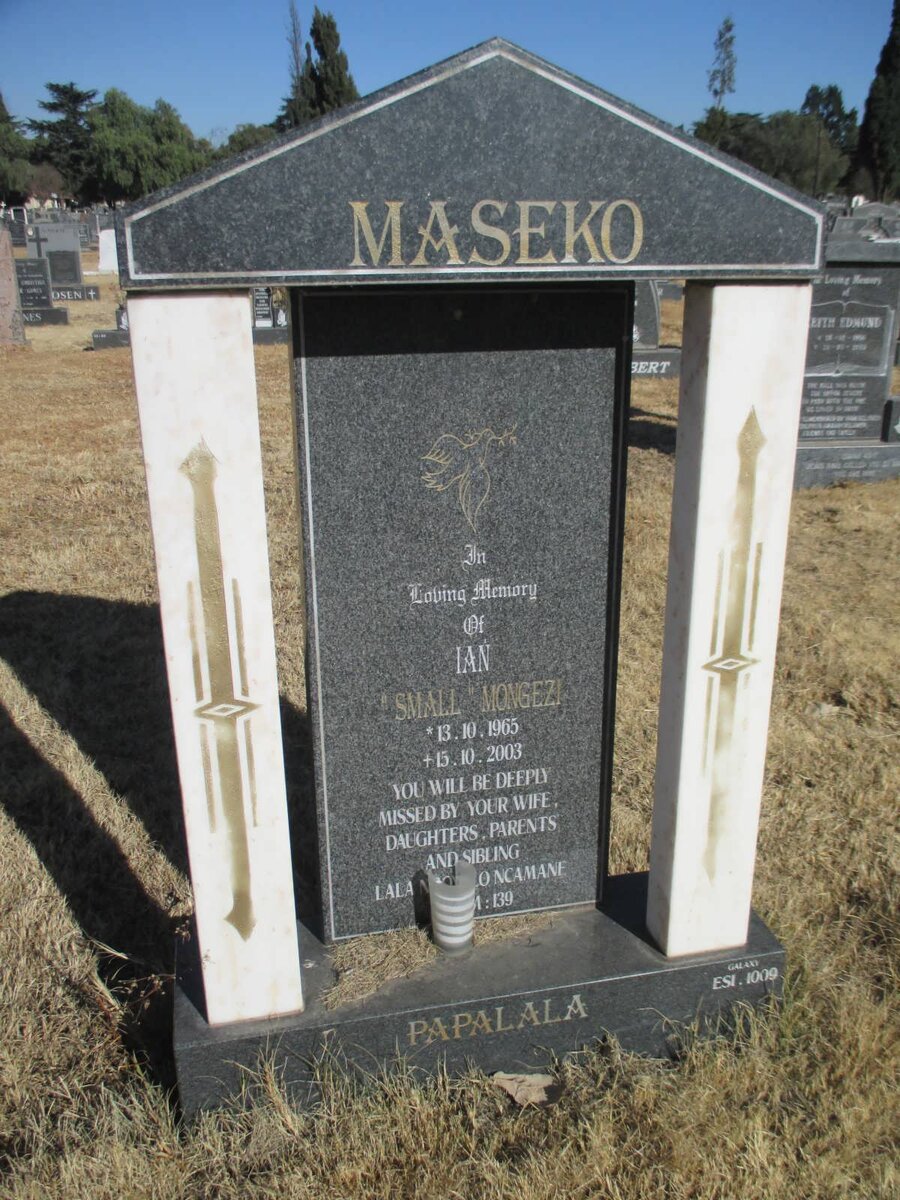 MASEKO Ian Mongezi 1965-2003