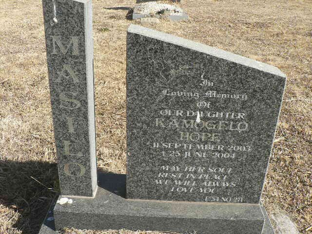 MASILO Kamogelo Hope 2003-2004