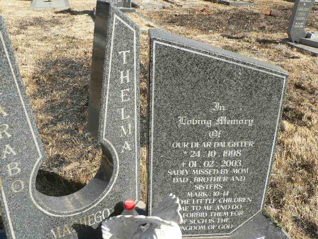 MASHEGO Karabo Thelma 1998-2003