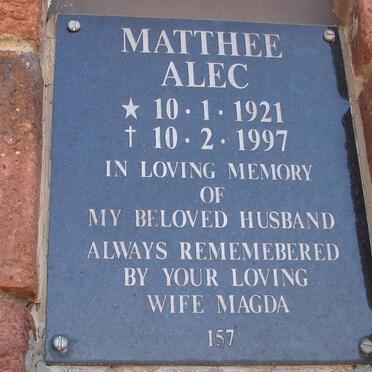 MATTHEE Alec 1921-1997