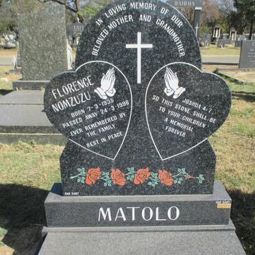 MATOLO Florence Nomzulu 1935-1996