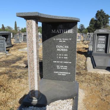 MATHIBE Duncan Morris 1973-2006