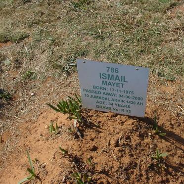MAYET Ismail 1975-2009