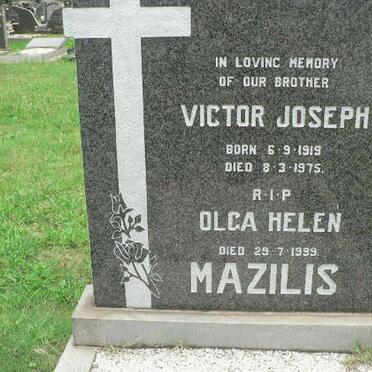 MAZILIS Victor Joseph 1919-1975 :: MAZILIS Olga Helen -1999