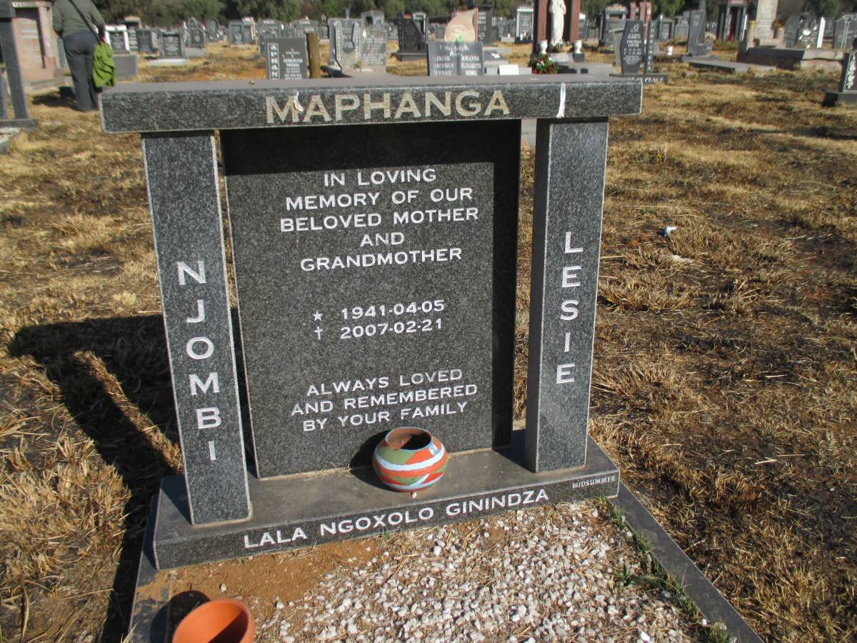 MAPHANGA Njombi Lesie 1941-2007