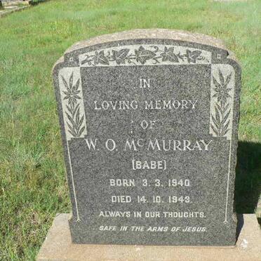 McMURRAY W.O. 1940-1943