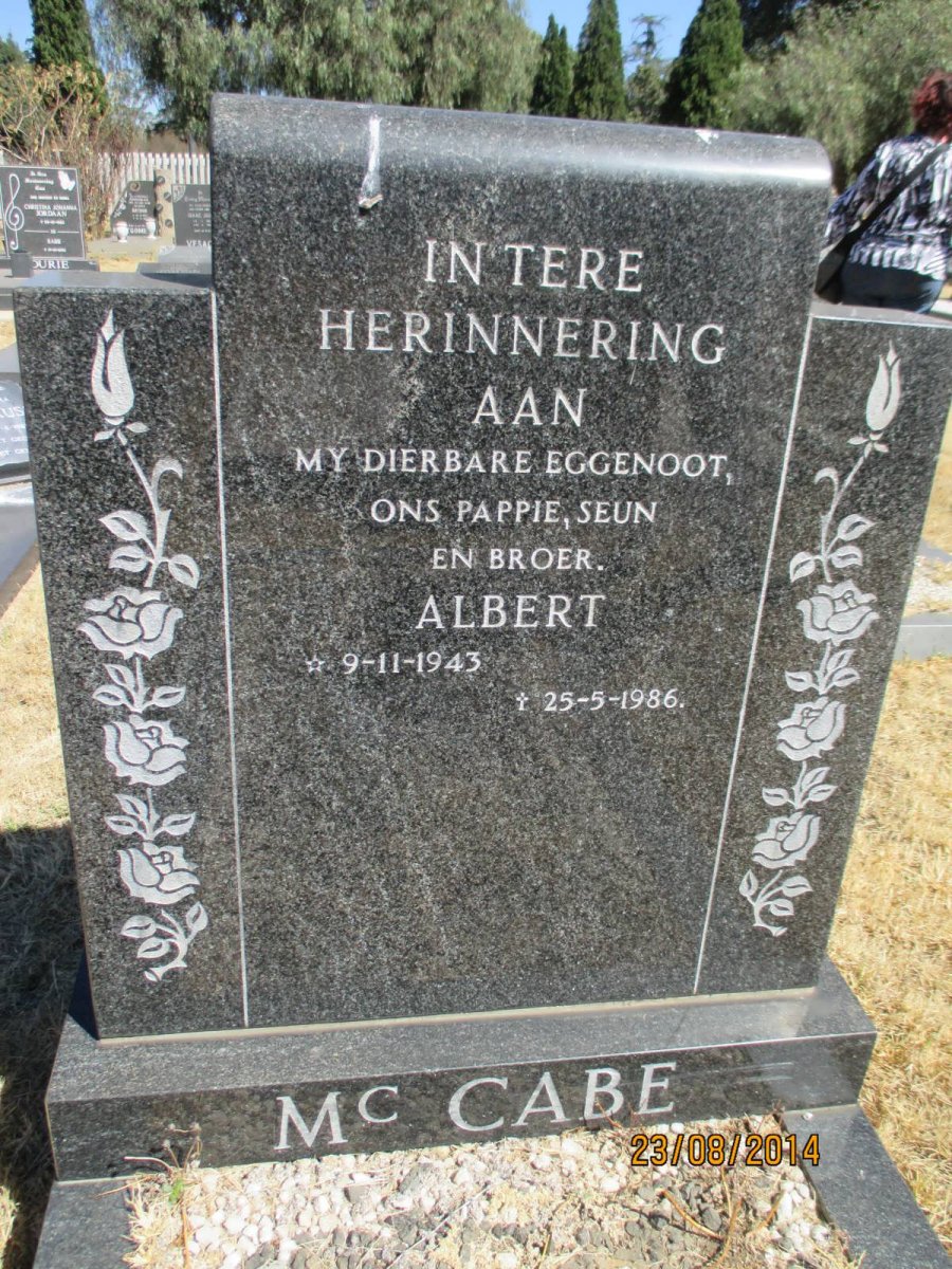 MCCABE Albert 1943-1986